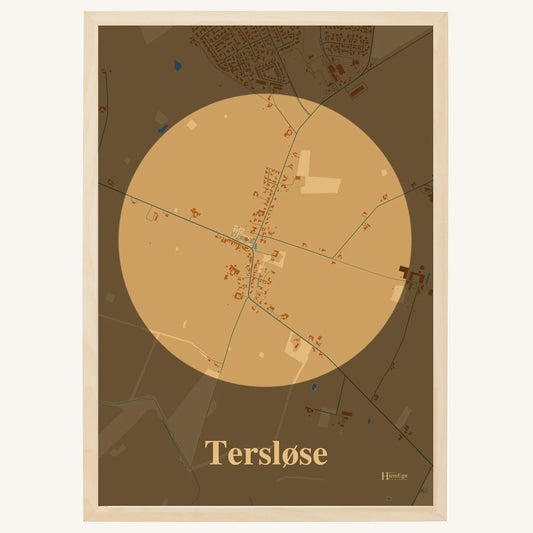 Tersløse plakat – Centrum 2026 – Lys pastel brun