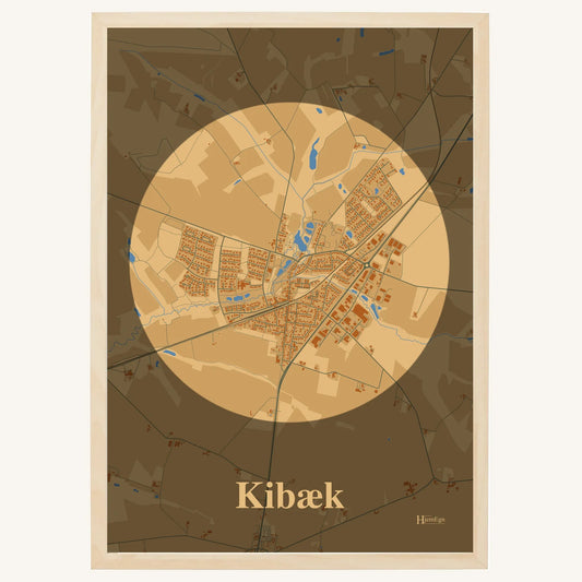 Kibæk plakat – Centrum 2026 – Lys pastel brun