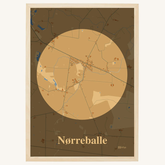 Nørreballe plakat – Centrum 2026 – Lys pastel brun