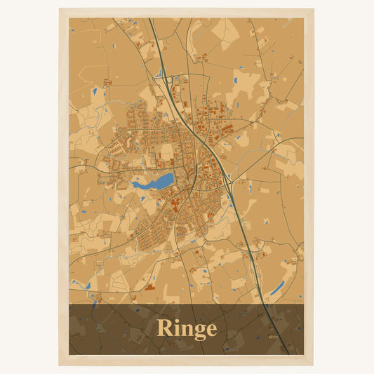 Ringe plakat – Firkantet 2026 – Lys pastel brun