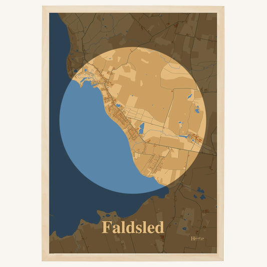 Faldsled plakat – Centrum 2026 – Lys pastel brun