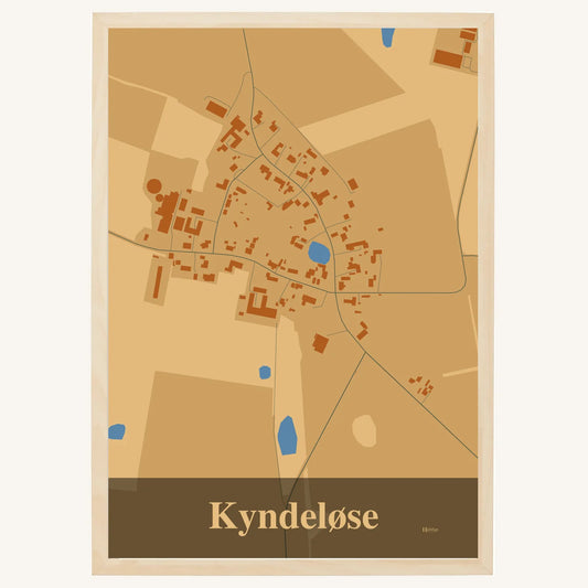 Kyndeløse plakat – Firkantet 2026 – Lys pastel brun