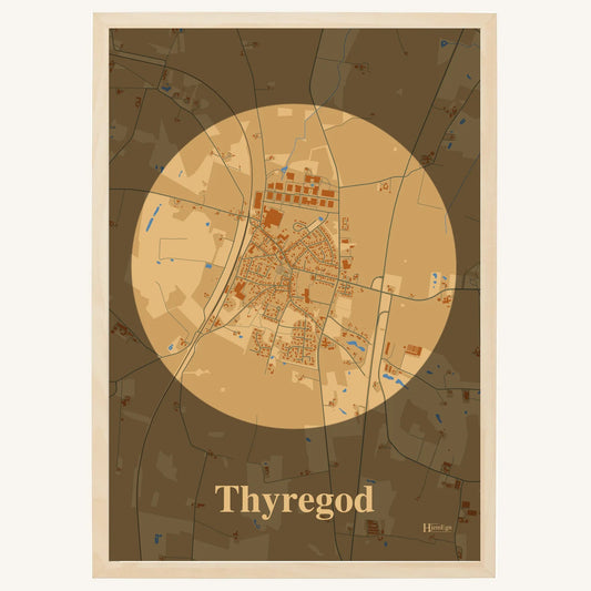 Thyregod plakat – Centrum 2026 – Lys pastel brun