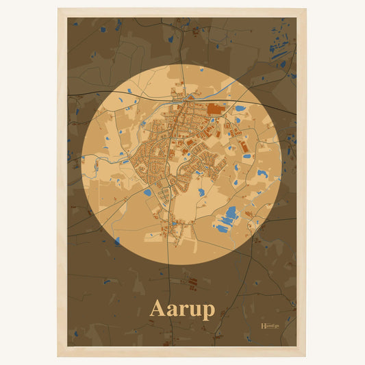 Aarup plakat – Centrum 2026 – Lys pastel brun