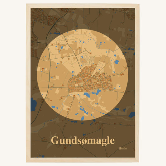 Gundsømagle plakat – Centrum 2026 – Lys pastel brun