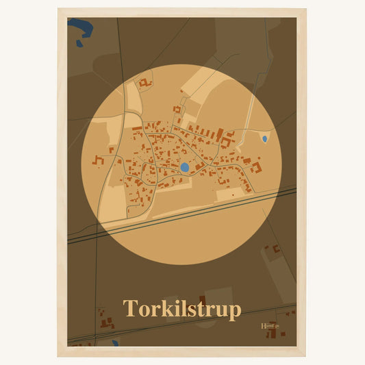 Torkilstrup plakat – Centrum 2026 – Lys pastel brun