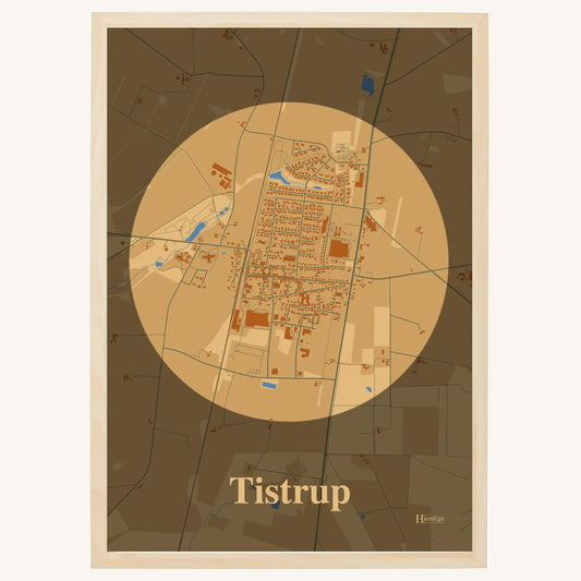Tistrup Plakat – Lys pastel brun