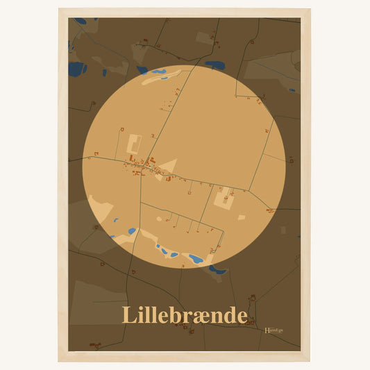 Lillebrænde plakat – Centrum 2026 – Lys pastel brun