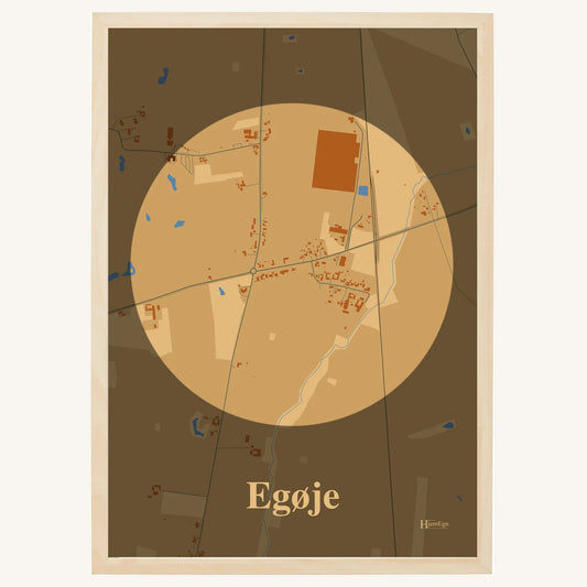 Egøje plakat – Centrum 2026 – Lys pastel brun