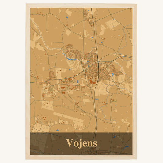 Vojens Plakat – Lys pastel brun