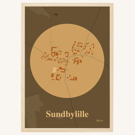Sundbylille plakat – Centrum 2026 – Lys pastel brun