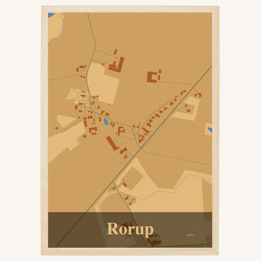 Rorup plakat – Firkantet 2026 – Lys pastel brun