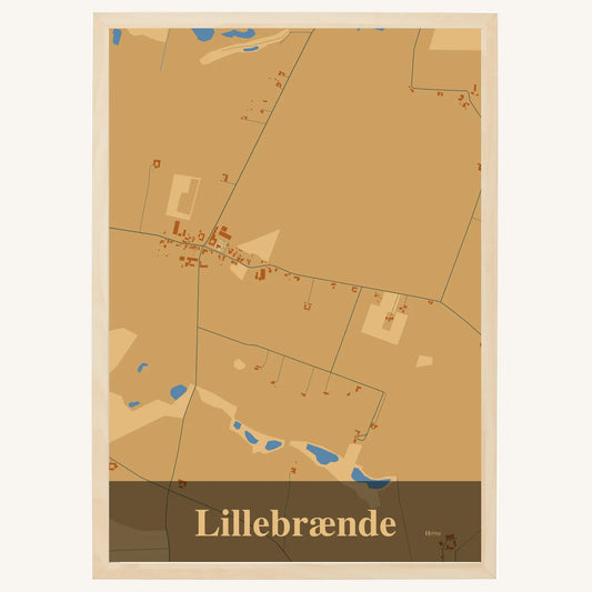 Lillebrænde plakat – Firkantet 2026 – Lys pastel brun