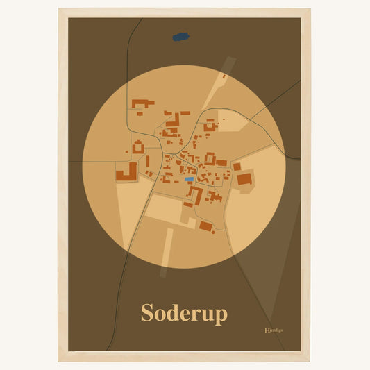 Soderup plakat – Centrum 2026 – Lys pastel brun