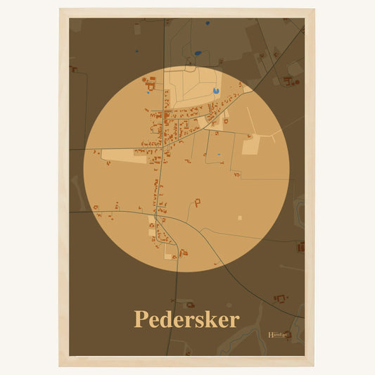 Pedersker plakat – Centrum 2026 – Lys pastel brun