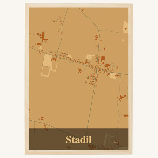 Stadil plakat – Firkantet 2026 – Lys pastel brun