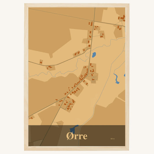 Ørre plakat – Firkantet 2026 – Lys pastel brun