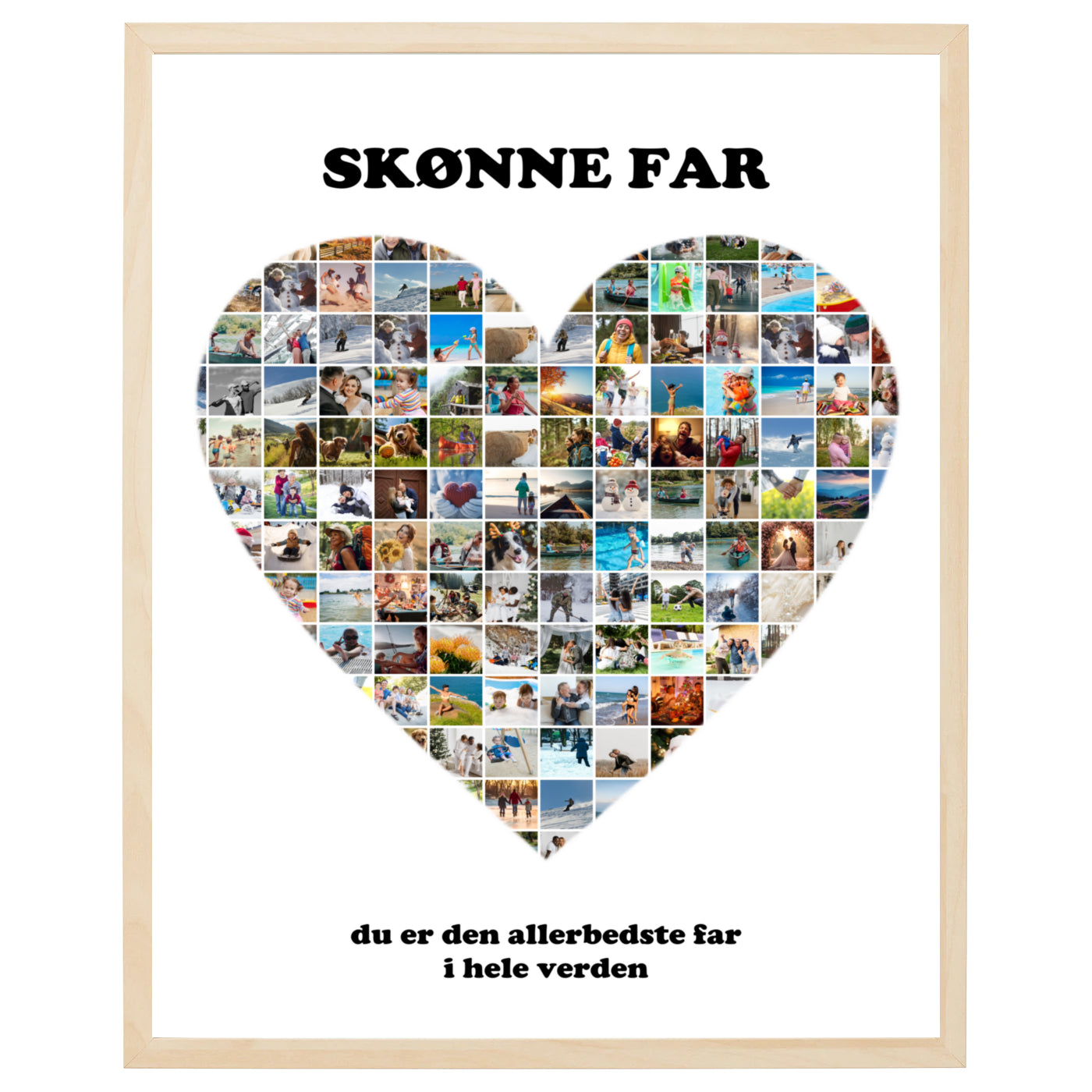 Foto collage i Hjerte II design - vi designer for dig