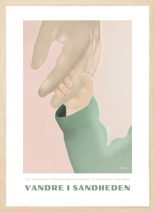 Kristen plakat og tros-plakat - at vandre i sandheden - Hjemegn.dk