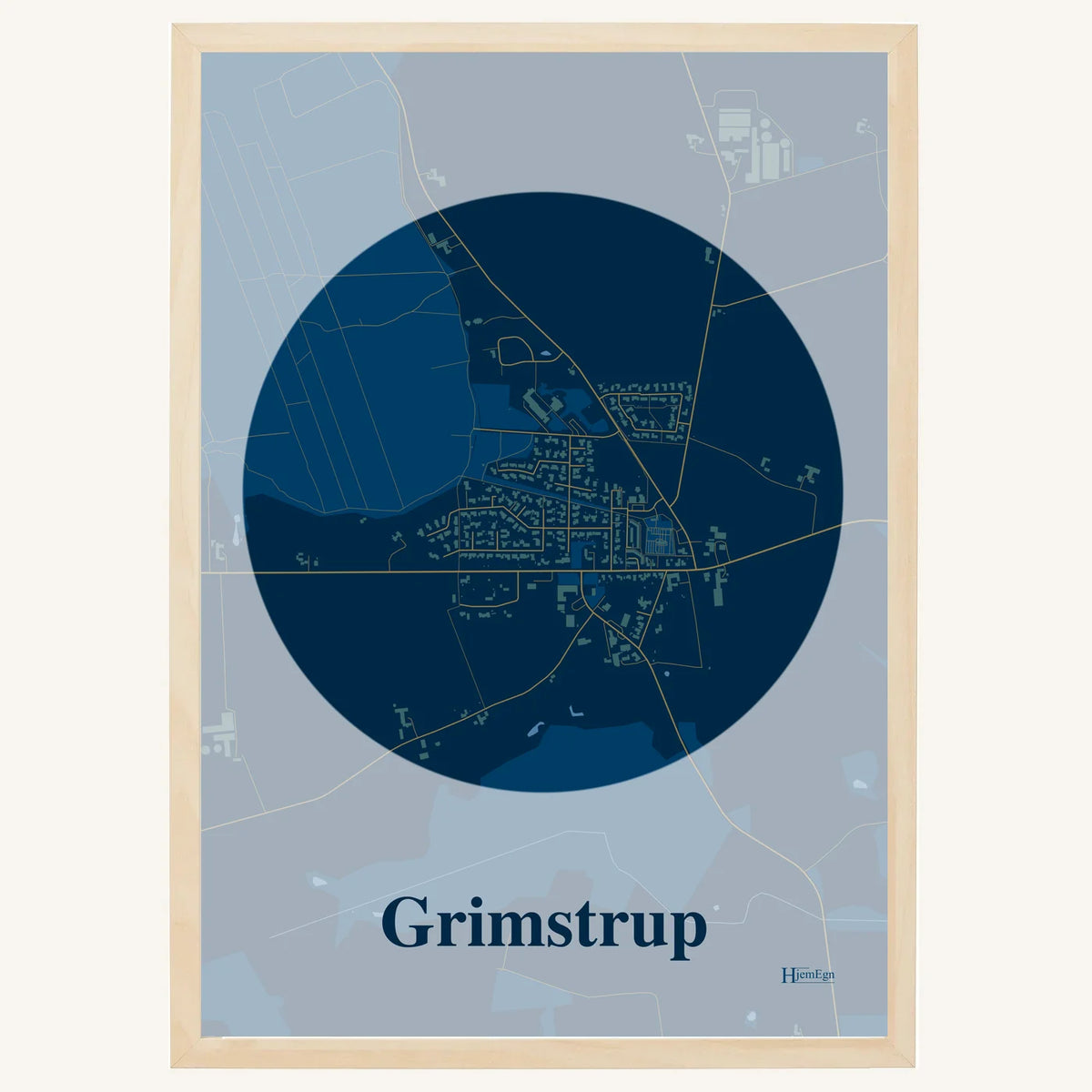 Grimstrup plakat – Centrum 2026 – Mørk blå