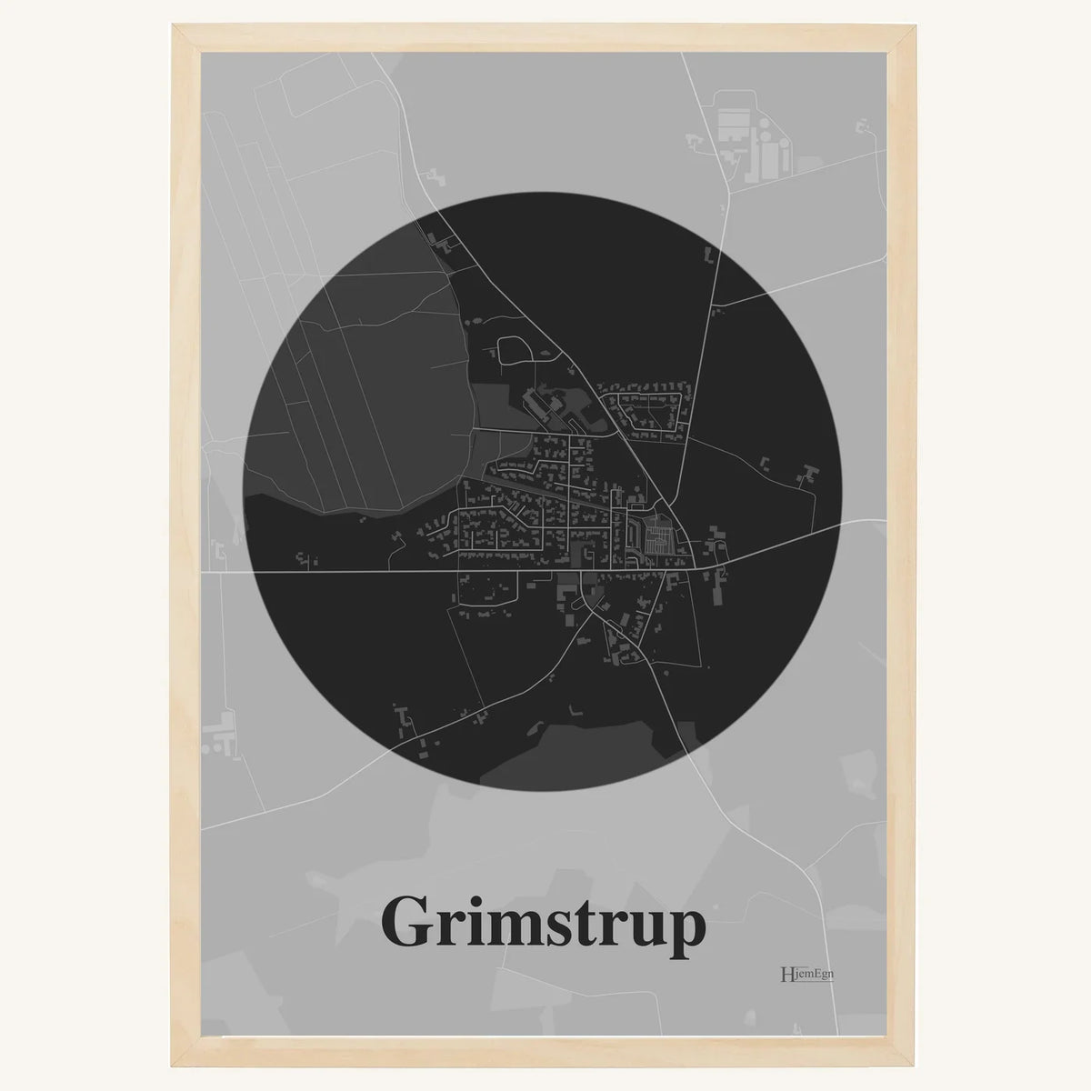 Grimstrup plakat – Centrum 2026 – Mørk grå