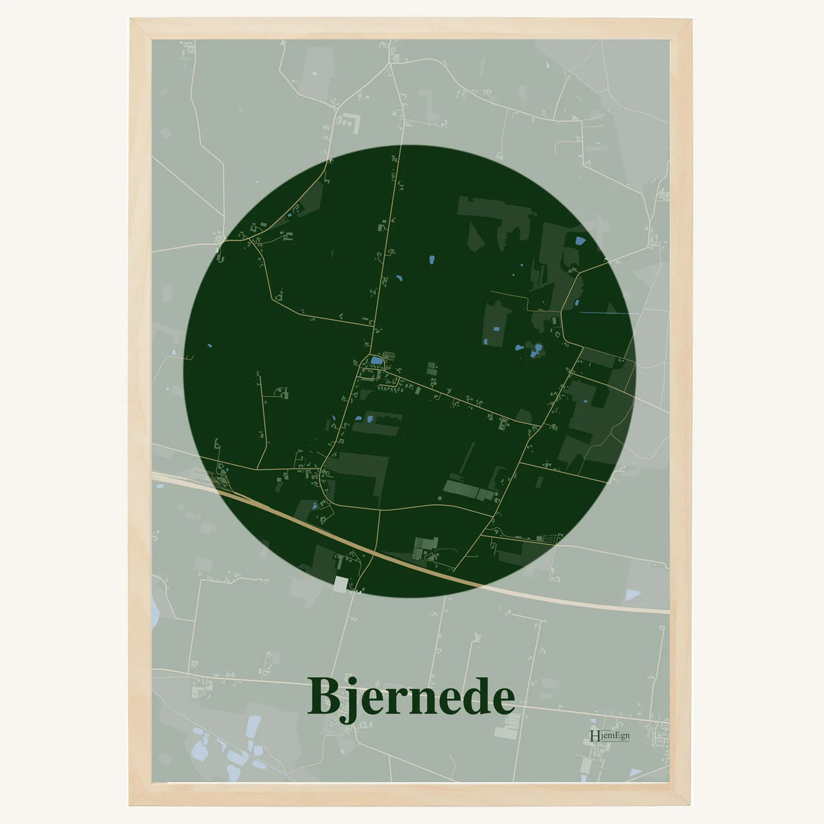 Bjernede plakat – Centrum 2026 – Mørk grøn