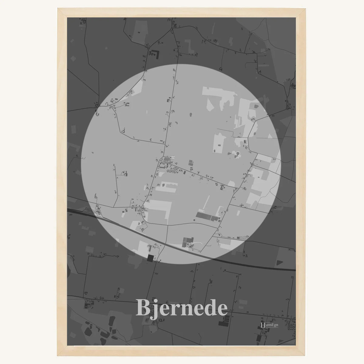 Bjernede plakat – Centrum 2026 – Lys pastel grå