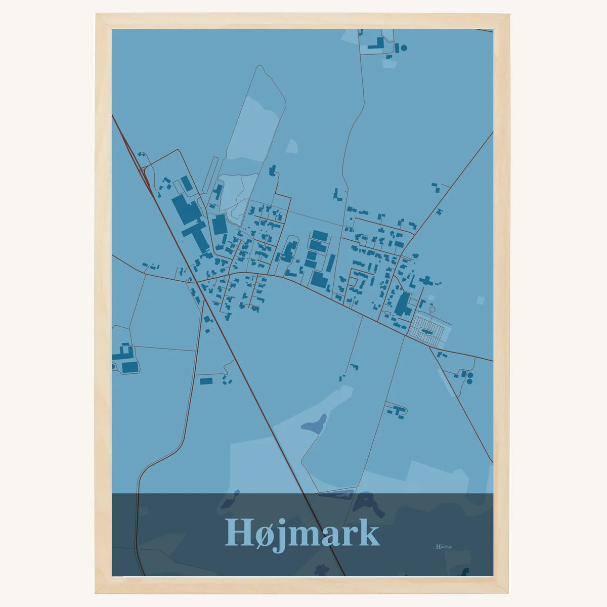 Højmark plakat – Firkantet 2026 – Lys pastel blå