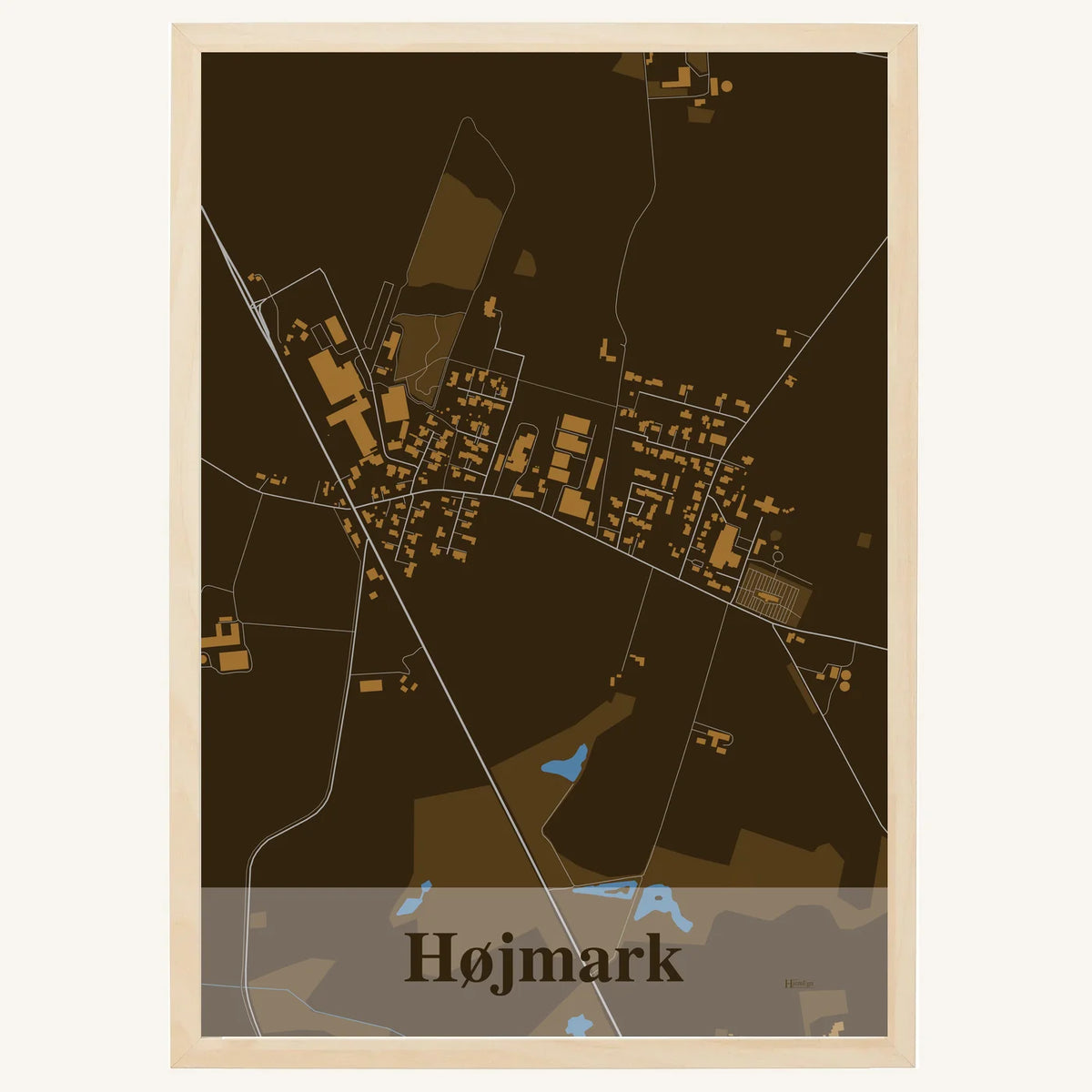 Højmark plakat – Firkantet 2026 – Mørk brun