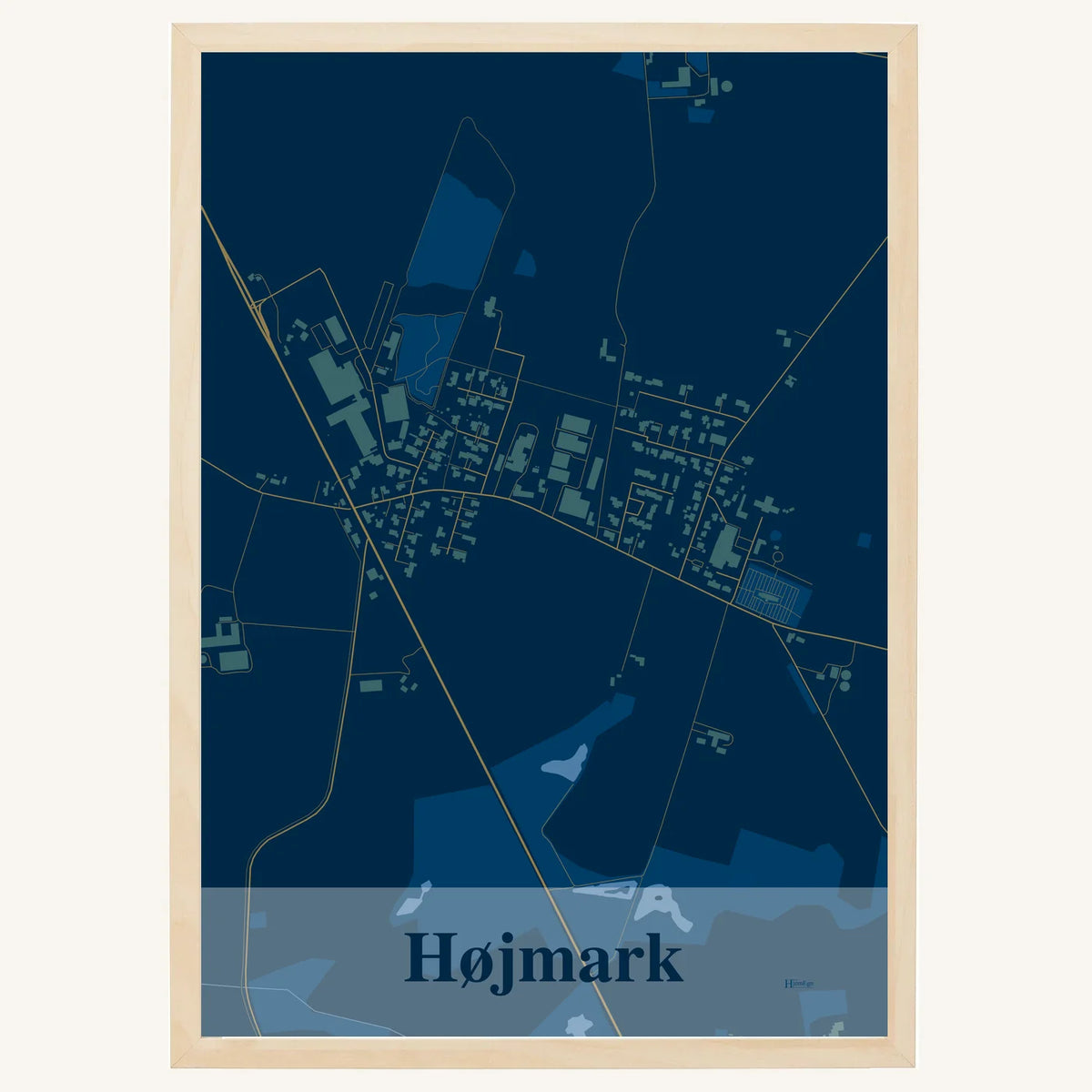 Højmark plakat – Firkantet 2026 – Mørk blå