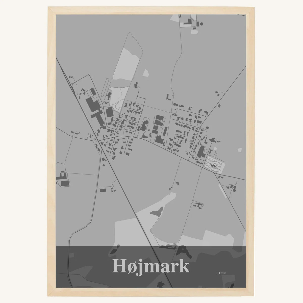 Højmark plakat – Firkantet 2026 – Lys pastel grå