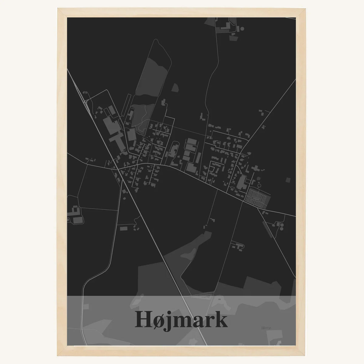 Højmark plakat – Firkantet 2026 – Mørk grå