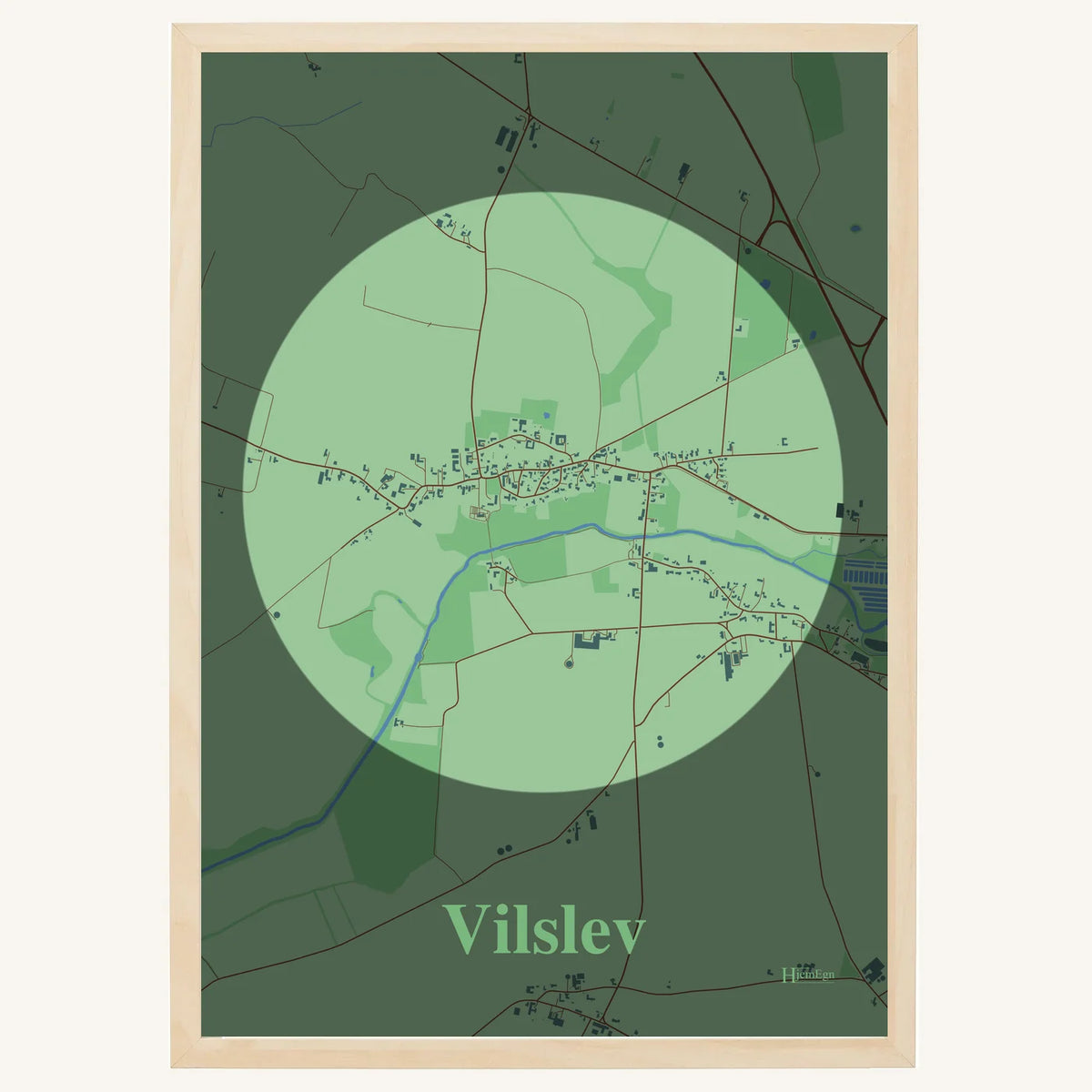 Vilslev plakat – Centrum 2026 – Lys pastel grøn