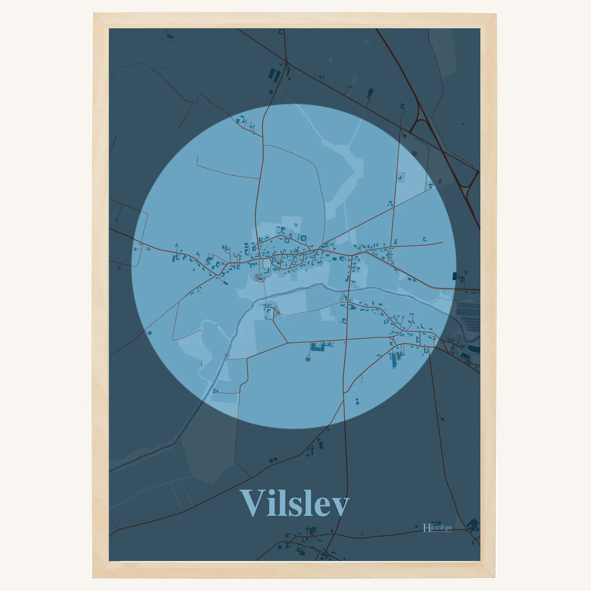 Vilslev plakat – Centrum 2026 – Lys pastel blå