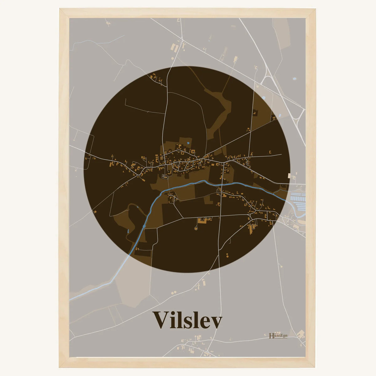 Vilslev plakat – Centrum 2026 – Mørk brun