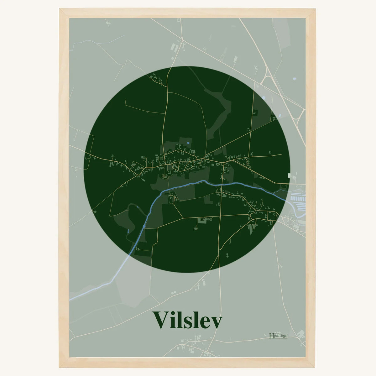 Vilslev plakat – Centrum 2026 – Mørk grøn