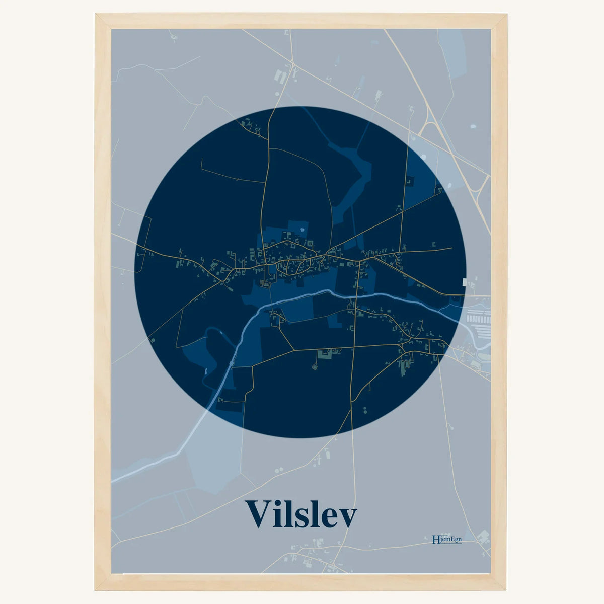 Vilslev plakat – Centrum 2026 – Mørk blå