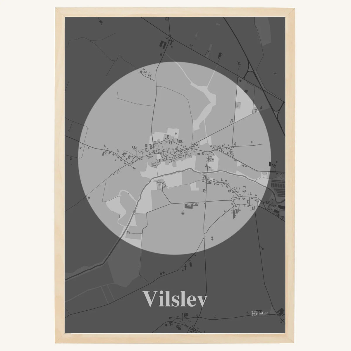 Vilslev plakat – Centrum 2026 – Lys pastel grå