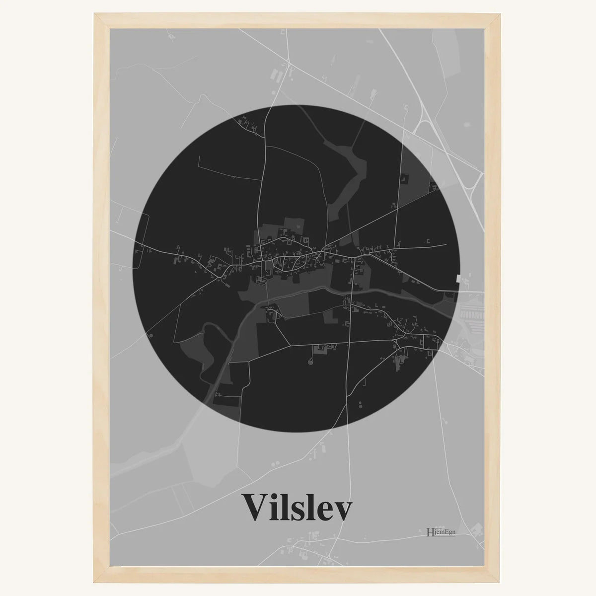 Vilslev plakat – Centrum 2026 – Mørk grå