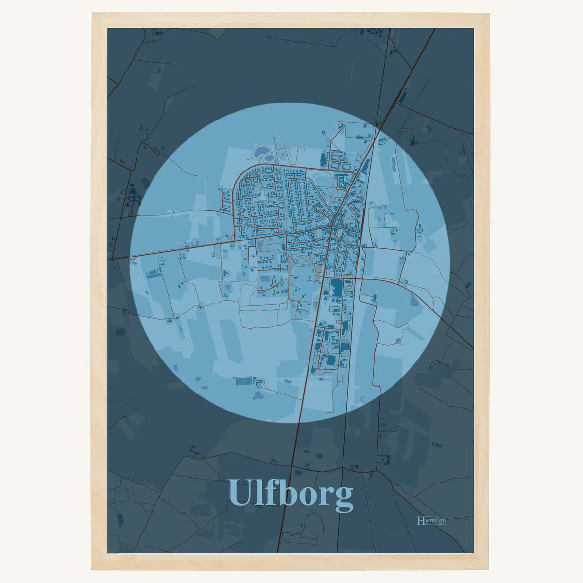 Ulfborg plakat – Centrum 2026 – Lys pastel blå