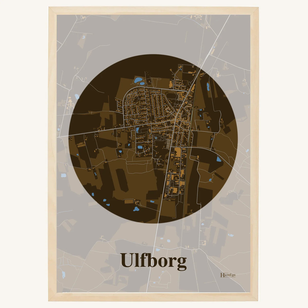 Ulfborg plakat – Centrum 2026 – Mørk brun