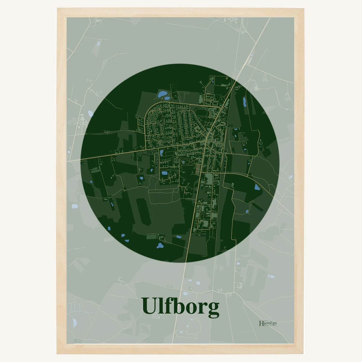Ulfborg plakat – Centrum 2026 – Mørk grøn