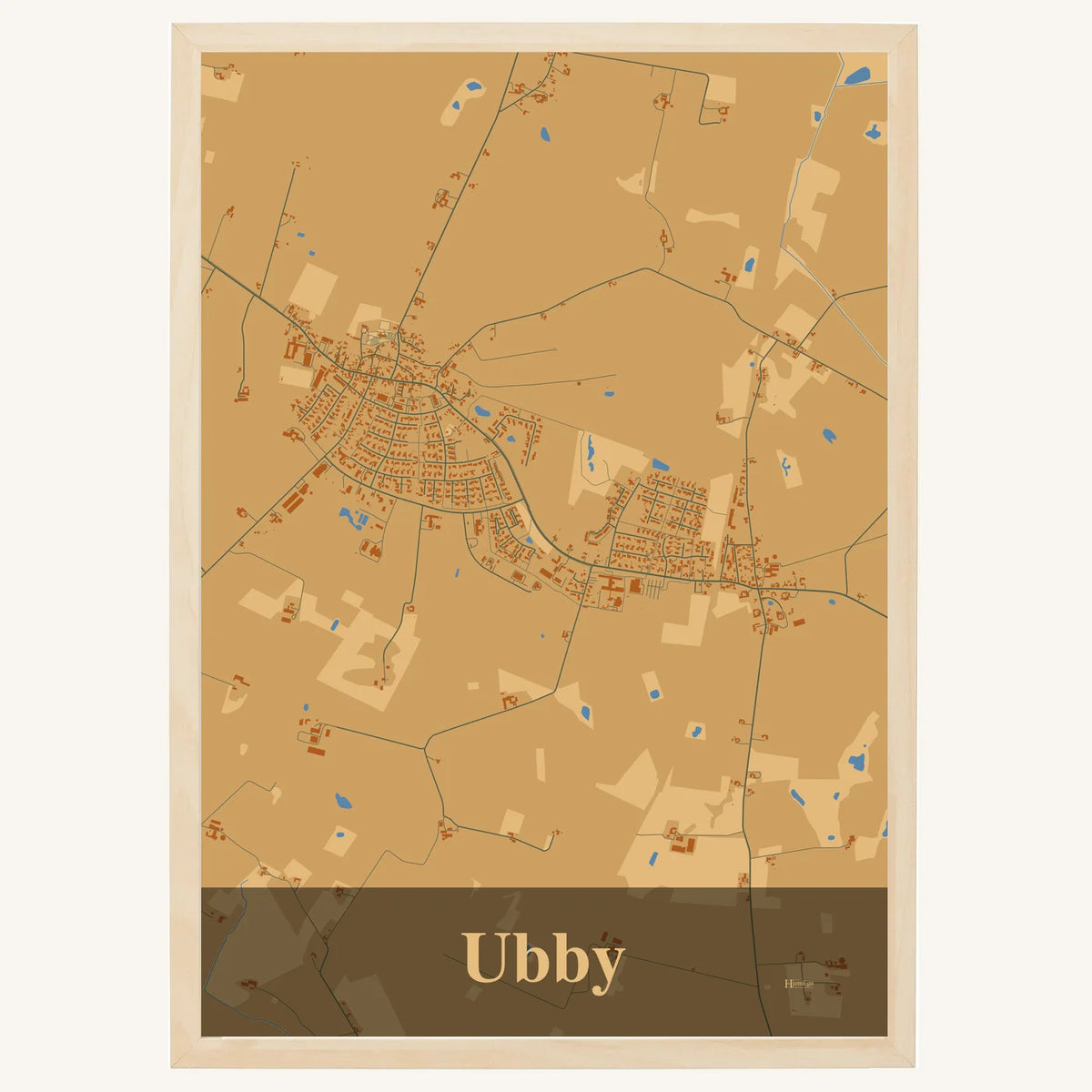 Ubby plakat – Firkantet 2026 – Lys pastel brun