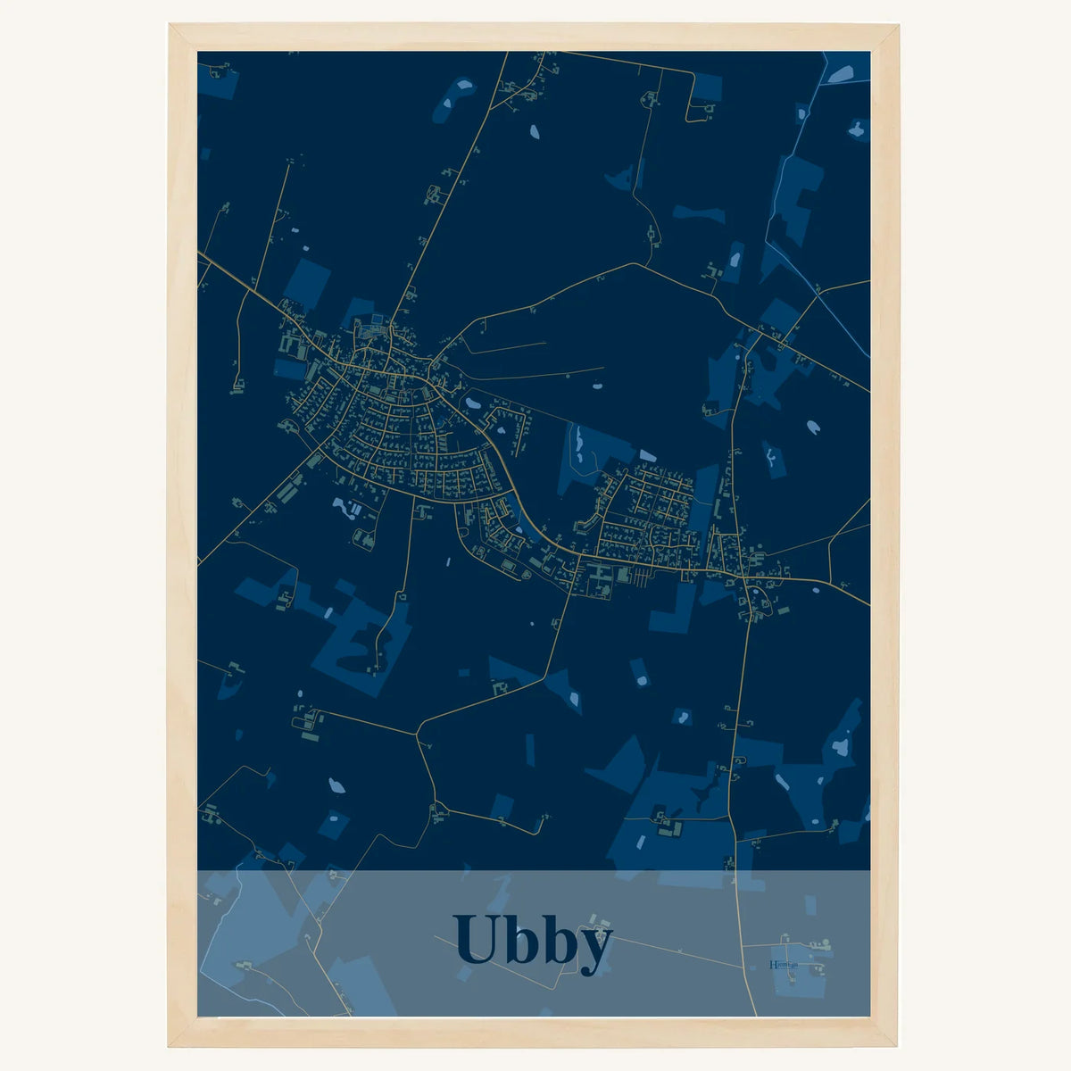 Ubby plakat – Firkantet 2026 – Mørk blå