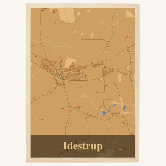 Idestrup plakat – Firkantet 2026 – Lys pastel brun