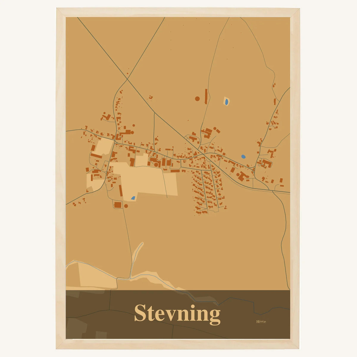 Stevning plakat – Firkantet 2026 – Lys pastel brun