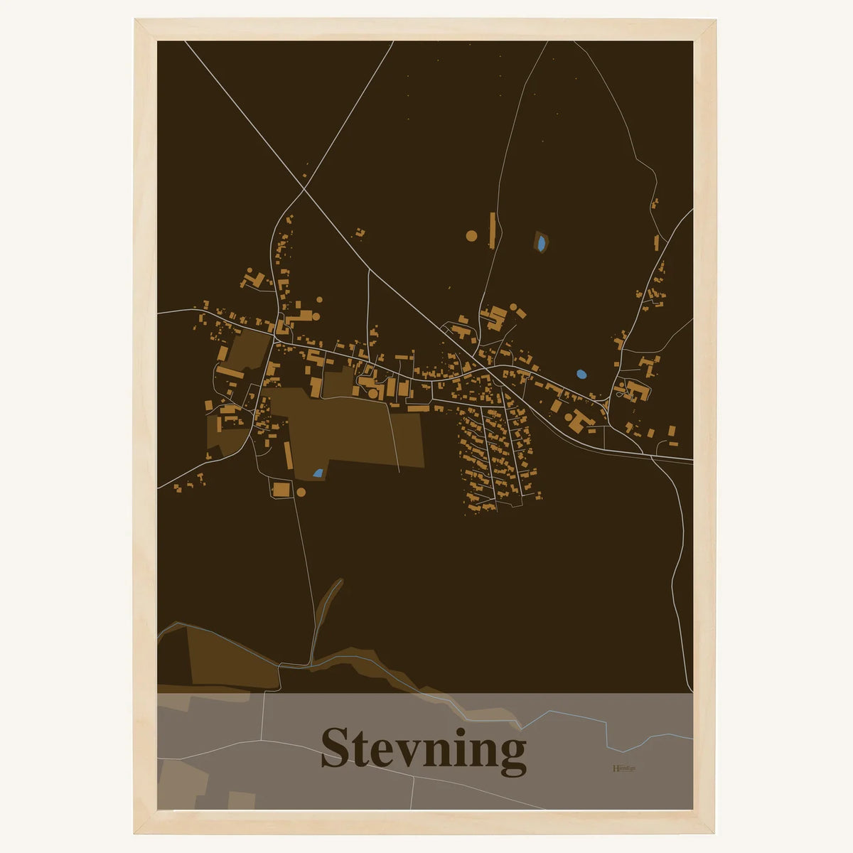 Stevning plakat – Firkantet 2026 – Mørk brun
