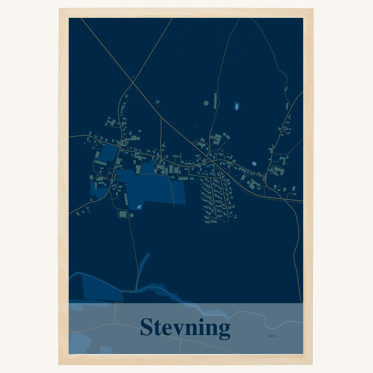 Stevning plakat – Firkantet 2026 – Mørk blå
