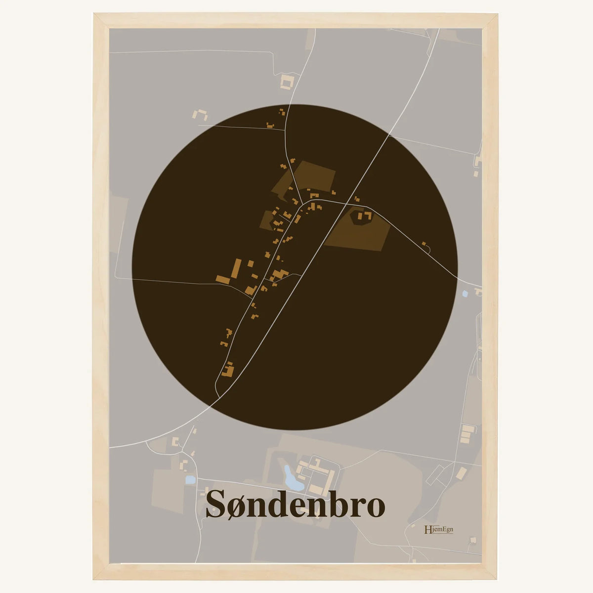 Søndenbro plakat – Centrum 2026 – Mørk brun