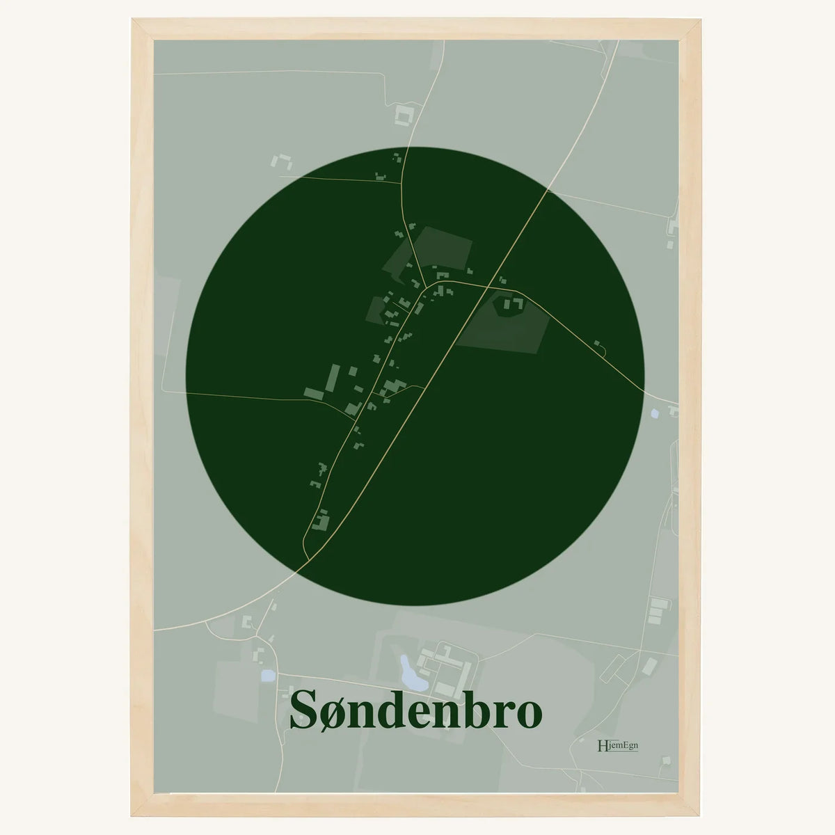 Søndenbro plakat – Centrum 2026 – Mørk grøn